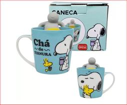 Caneca de Cerâmica 350ml com Infusor de Chá - Chá de Ternura