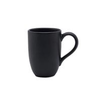 Caneca De Cerâmica 350Ml Flat Preto Acetinado Oxford Caneca De Cerâmica 350Ml Flat Preto Acetinado Oxford