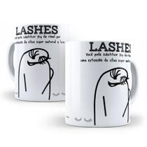 Caneca de Cerâmica Branca 325ml Flork Profissões