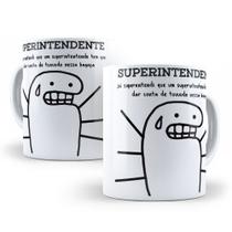 Caneca de Cerâmica Branca 325ml Flork Profissões