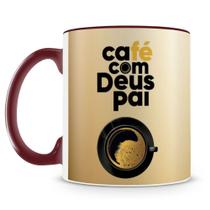 Caneca de Cerâmica Café com Deus Pai - 325 ml