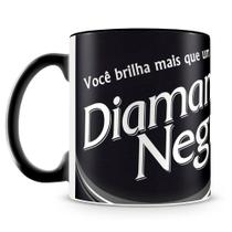 Caneca de Cerâmica com Estampa de Chocolates - 325ml - Diamante Negro