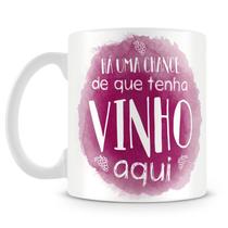 Caneca de Cerâmica com Estampa 'Talvez Tenha Vinho Aqui' - 325ml Caneca de Cerâmica com Estampa 'Talvez Tenha Vinho Aqui' - 325ml