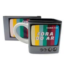 Caneca de cerâmica cubo fora do ar 300 ml - Zona criativa