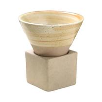 Caneca De Cerâmica De Cone Triangular Japonês Para Chá Café Áspero Latte Copo De Porcelana