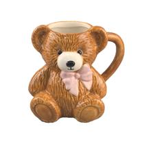 Caneca de cerâmica em forma de urso fofo 350ml para café ou chá