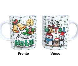 Caneca de Cerâmica - Então é natal - Animais