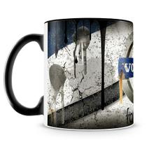 Caneca de Cerâmica Estilo Lata de Óleo Volvo - 325ml Caneca de Cerâmica Estilo Lata de Óleo Volvo - 325ml
