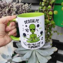 Caneca de Cerâmica ET Alienígena não Falo com Humanos