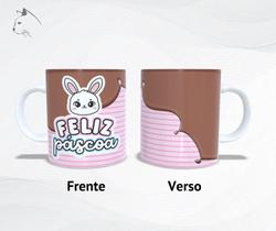 Caneca de cerâmica - Feliz Páscoa