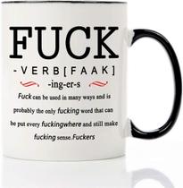Caneca de cerâmica Funny FUCK Definition 350ml - Design hilário