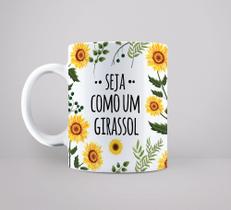 Caneca de cerâmica girassol