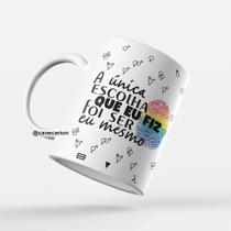 Caneca de cerâmica identidade pride