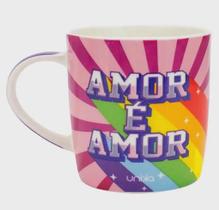 Caneca De Cerâmica LGBTQIA+ Amor é Amor 390ml