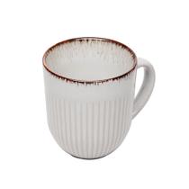 Caneca de ceramica linear cinza 380ml - lyor
