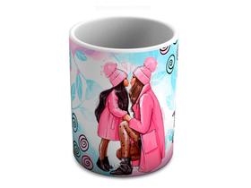 Caneca de Ceramica Mãe de Menina 325 Ml