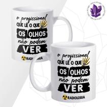 Caneca de Cerâmica Mina Profissões Radiologia