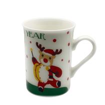 Caneca de Cerâmica Natalina Branca