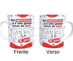 Caneca de Ceramica - Nos aguentarmos já uma prova de amor! Flork Namorados Caneca de Ceramica - Nos aguentarmos já uma prova de amor! Flork Namorados