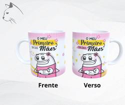 Caneca de Cerâmica - O meu primeiro dia das mães - Flork meme