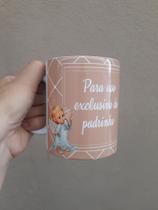 Caneca de cerâmica padrinho de batismo