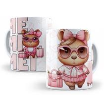Caneca de Cerâmica Personalizada 325ml Capivara Me Mimei