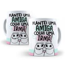 Caneca de Cerâmica Personalizada 325ml Flork Amigas Caneca de Cerâmica Personalizada 325ml Flork Amigas