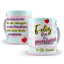 Caneca de Cerâmica Personalizada 325ml Professores e Alunos