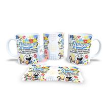 Caneca de Cerâmica Personalizada Autista Autismo - Modelo 785009