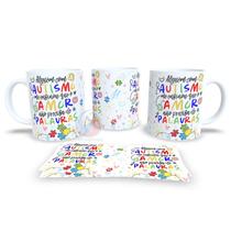 Caneca de Cerâmica Personalizada Autista Autismo - Modelo 785010