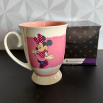Caneca de cerâmica personalizada Minnie Disney 300ml na caixa Royal para chá café leite presente