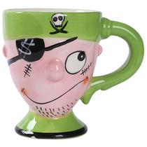 Caneca de cerâmica Pirate Face 350ml - Design divertido e caprichoso