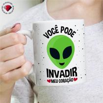 Caneca de Cerâmica Pode Invadir meu Coração ET Caneca de Cerâmica Pode Invadir meu Coração ET