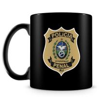 Caneca de Cerâmica Polícia Penal do Rio de Janeiro - 325ml - 100% Preta Caneca de Cerâmica Polícia Penal do Rio de Janeiro - 325ml - 100% Preta