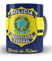 Caneca De Cerâmica Polícia Rodoviária Federal Prf Com Nome