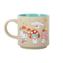 Caneca de cerâmica Sanrio Hello Kitty and Friends Mushroom 390ml Caneca de cerâmica Sanrio Hello Kitty and Friends Mushroom 390ml