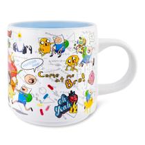 Caneca de cerâmica Silver Buffalo Adventure Time Characters 390ml Caneca de cerâmica Silver Buffalo Adventure Time Characters 390ml