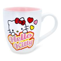 Caneca de cerâmica Silver Buffalo Sanrio Hello Kitty Hearts 540ml Caneca de cerâmica Silver Buffalo Sanrio Hello Kitty Hearts 540ml