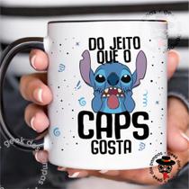 Caneca de Cerâmica Stitch Do Jeito que o CAPS Gosta Caneca de Cerâmica Stitch Do Jeito que o CAPS Gosta