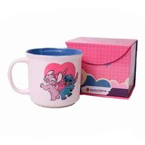 Caneca de Cerâmica Stitch e Angel Namorados 350ml 10026385 - ZonaCriativa Caneca de Cerâmica Stitch e Angel Namorados 350ml 10026385 - ZonaCriativa