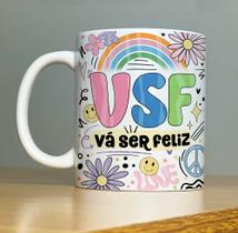 Caneca de cerâmica- VSF Vai ser Feliz!