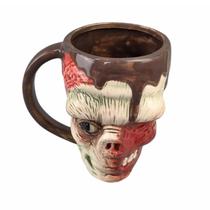 Caneca de cerâmica Zombie Skull 350 ml - Design inspirado no terror