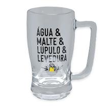 Caneca de Cerveja Happy Beer - 340ml - Água & Malte - 1 und.