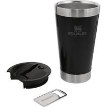 Caneca de Cerveja Stanley Classic Beer Pint com Tampa + Abridor - Preto 473ML