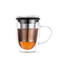 Caneca de Chá de Vidro com Infusor Rebel Duo Cup Moncloa Caneca de Chá de Vidro com Infusor Rebel Duo Cup Moncloa