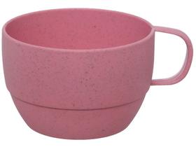 Caneca de Chá e Café Rosa 330ml Hauskraft Fibra de Bambu FBBU009/RS