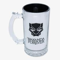 Caneca de chop 450ml eletrostatica pantera negra