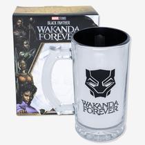 Caneca de chop 450ml eletrostatica pantera negra