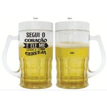 Caneca De Chop 650ml Segui O Coracao Ean :7908011764337 Caneca De Chop 650ml Segui O Coracao Ean :7908011764337