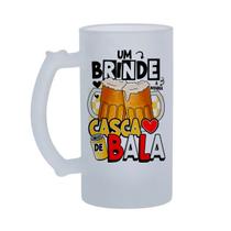 Caneca de Chope em Vidro Jateado Casca de Bala 475mL Caneca de Chope em Vidro Jateado Casca de Bala 475mL
